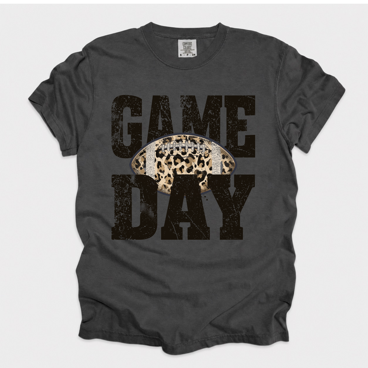 Game Day Leopard Football Tee