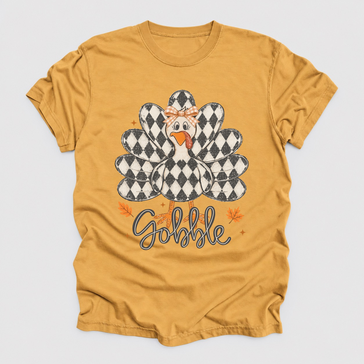 Gobble Turkey Graphic Tee | Cute Thanksgiving & Fall T-Shirt
