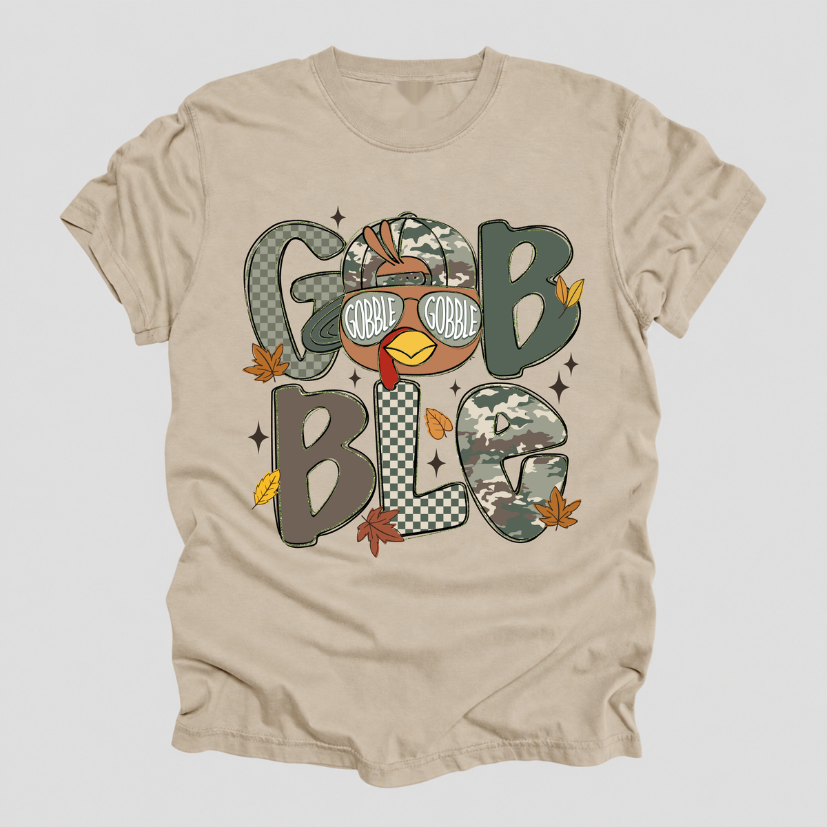 Kids Gobble Gobble Thanksgiving Shirt | Boys & Girls Turkey Tee | 2T–Youth XL