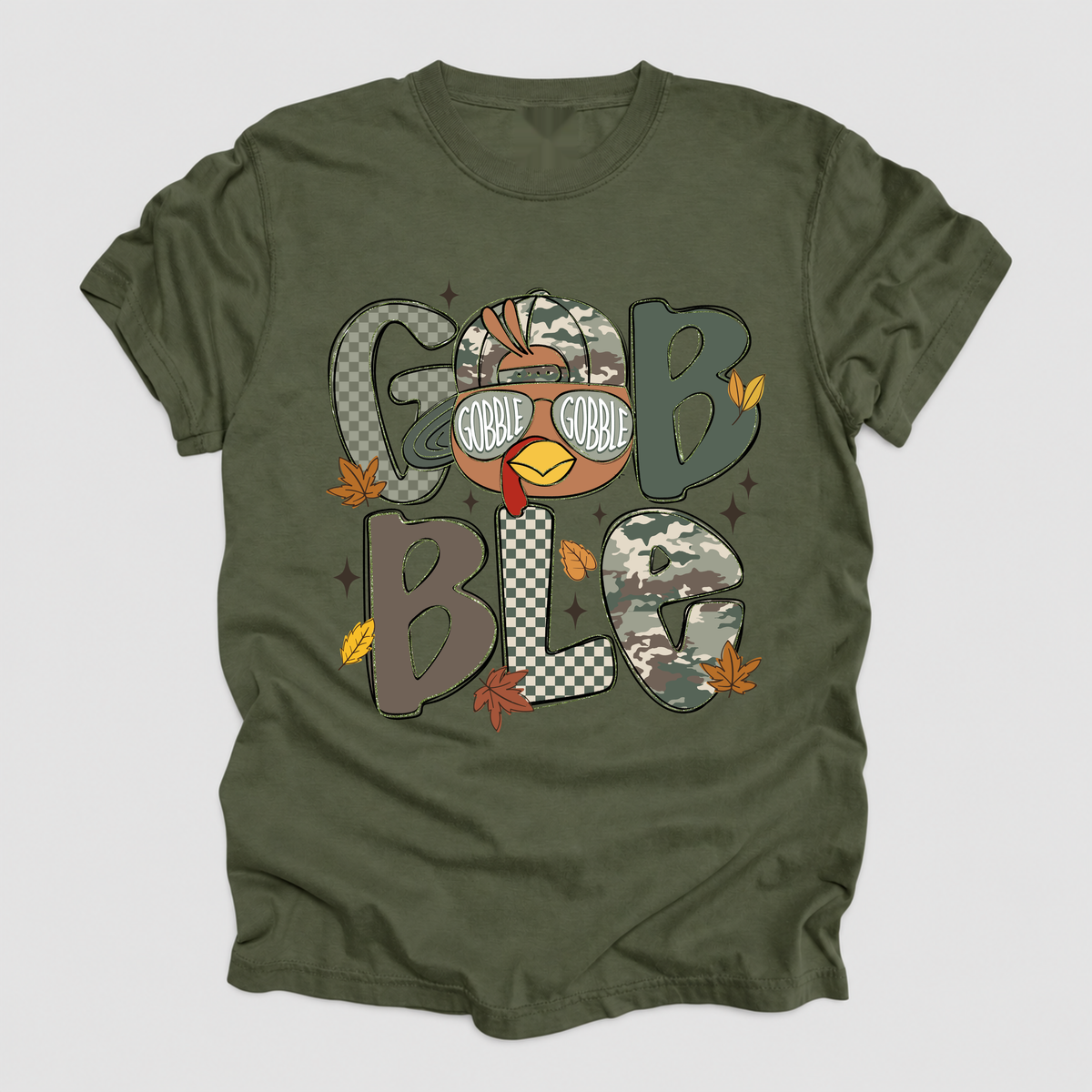 Kids Gobble Gobble Thanksgiving Shirt | Boys & Girls Turkey Tee | 2T–Youth XL