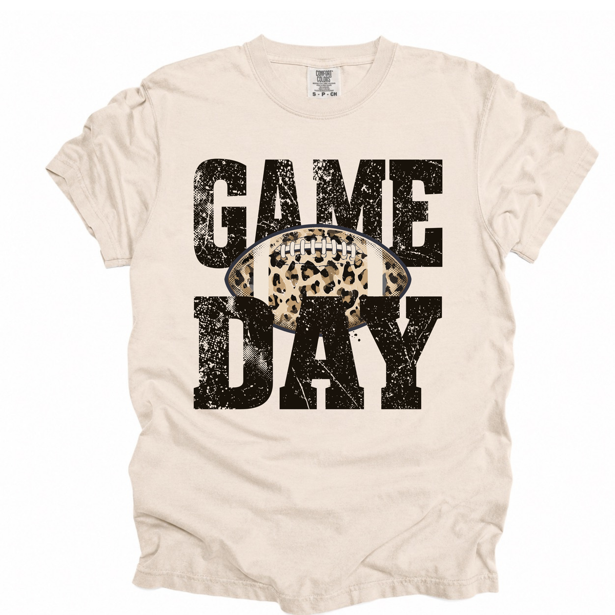 Game Day Leopard Football Tee