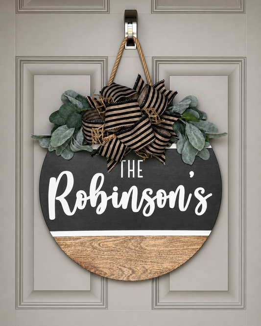 Custom Family Name · Door Hanger