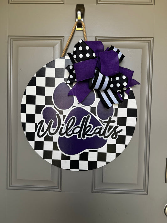 Wildcats Door Hanger